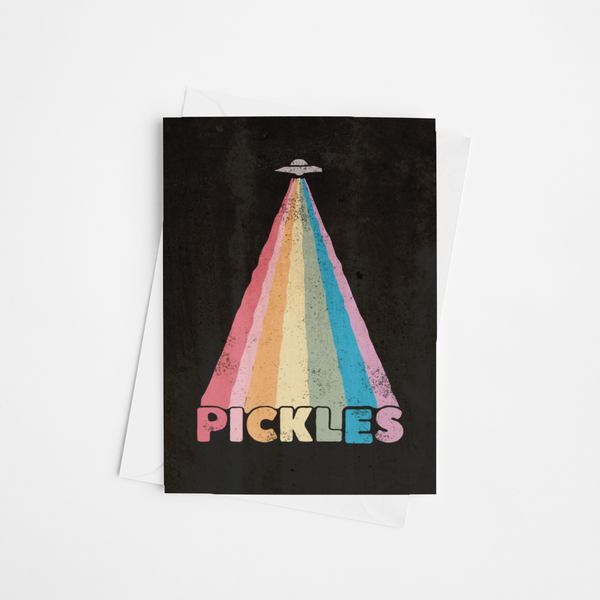 Beam Me Up Pickles Card