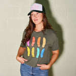 Crop Top in Color Pop Pickles