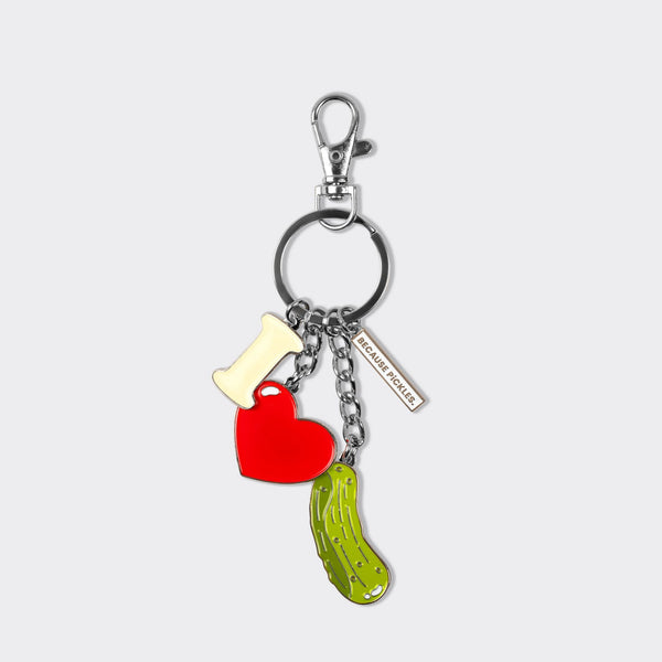 I Love Pickles Keychain