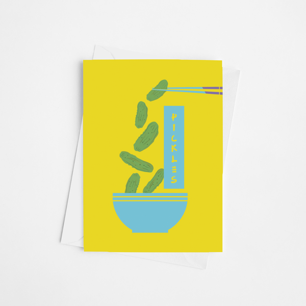 Chopstick Pickles Card