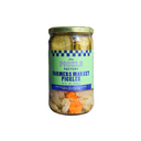 Jar of pickles from The Pickle Factory on a white background