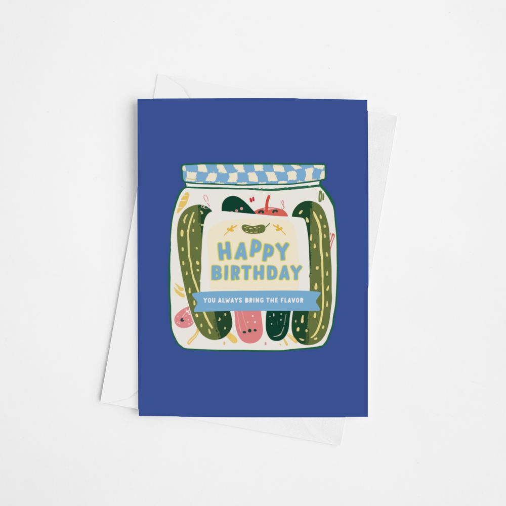 Happy Birthday Pickle Jar Card