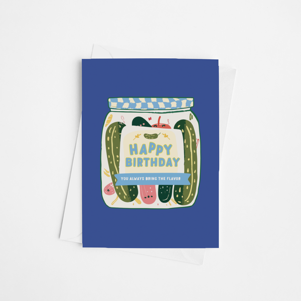 Happy Birthday Pickle Jar Card