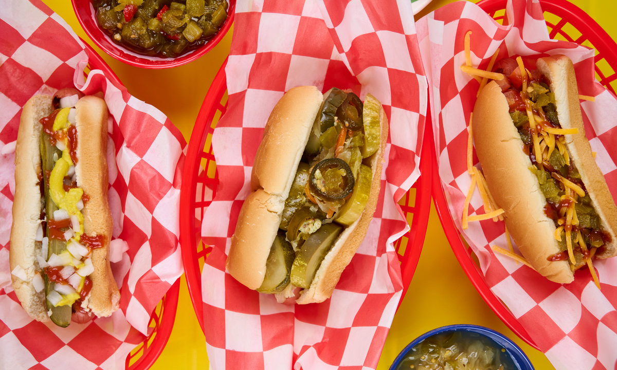 Pickle Hot Dogs Platter