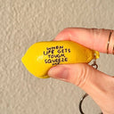 Lemon Stress Ball Keychain
