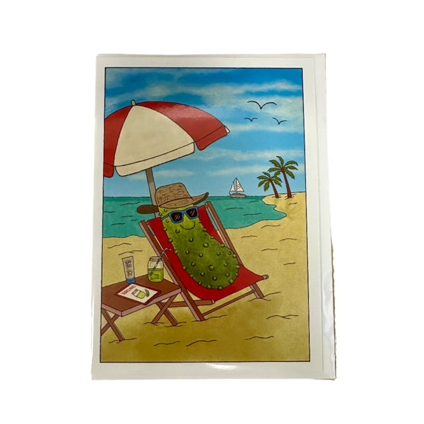 Pickle on The Beach Card