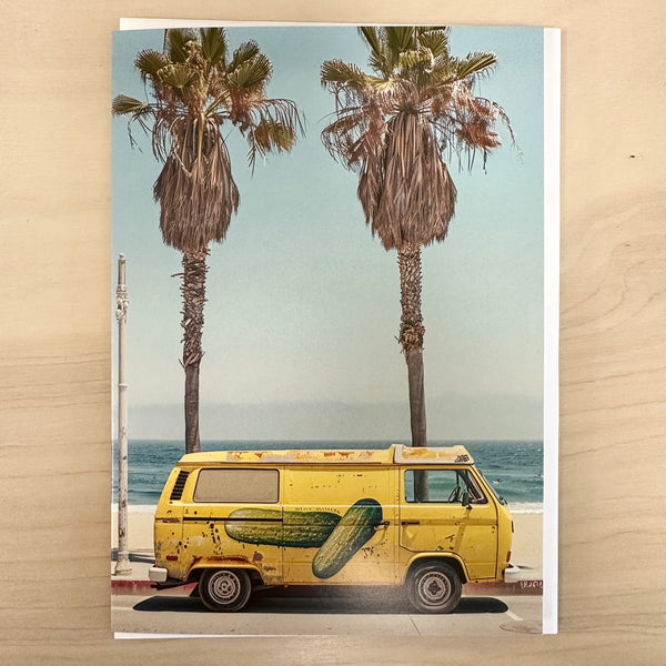 Pickle Bus & Palm Trees Card