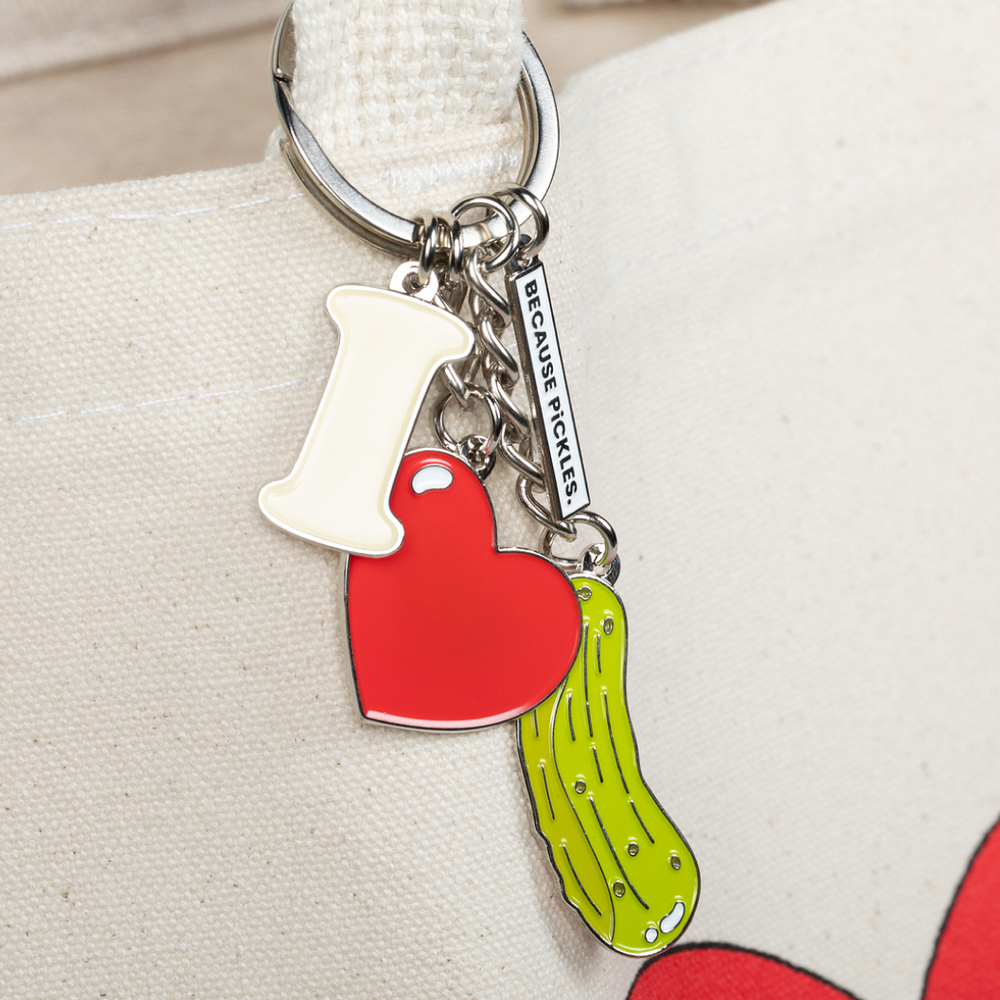 I Love Pickles Keychain