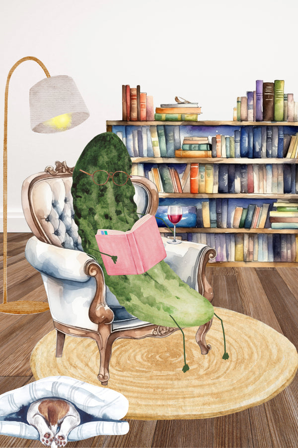 Pickle Reading Art Print