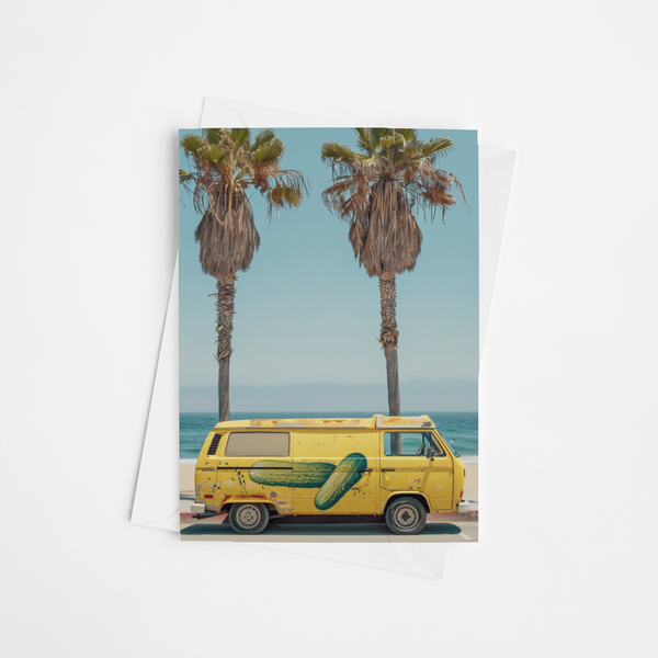 Pickle Bus & Palm Trees Card
