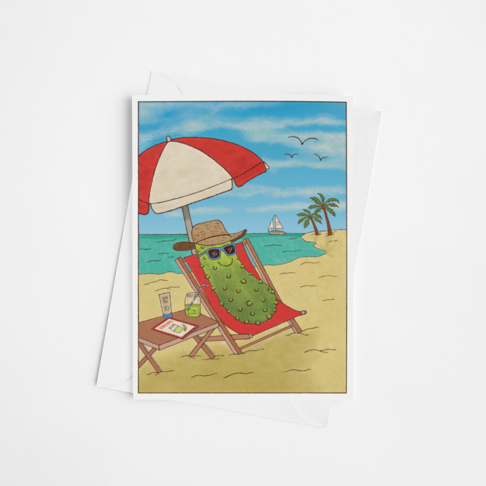 Pickle on The Beach Card