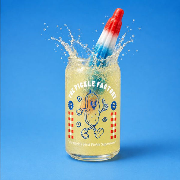 Patriotic Glass Can Souvenir
