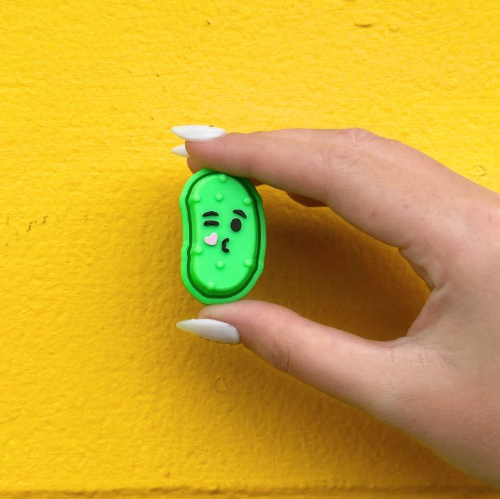 Winking Kiss Pickle Fidget Clicker