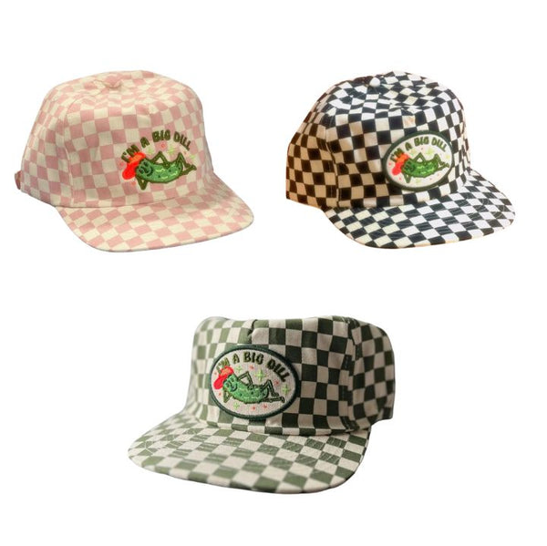 Big Dill Pickle Checkered Hat