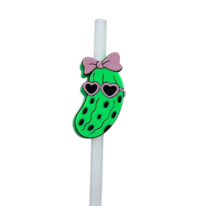 Pickle Girl Straw Topper