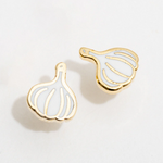 Garlic Enamel Earrings