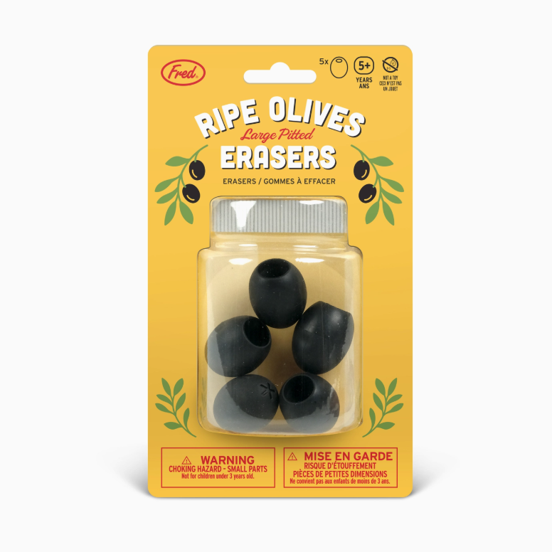 Ripe Olive Erasers
