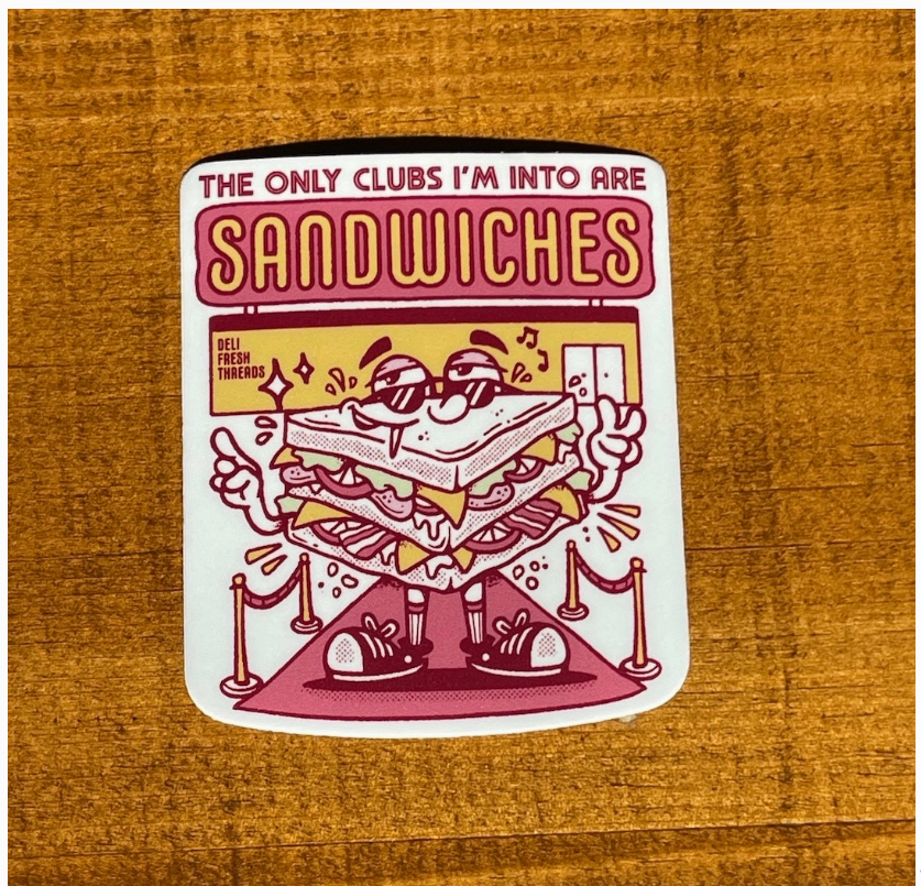 Club Sandwich Sticker
