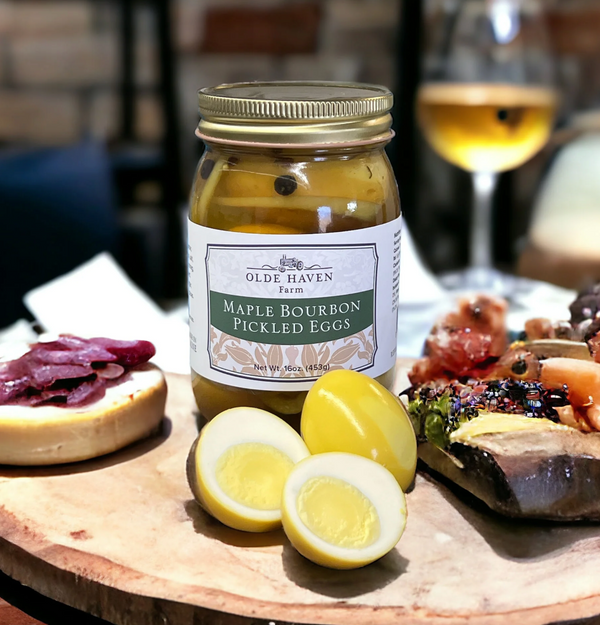 Maple Bourbon Pickled Eggs