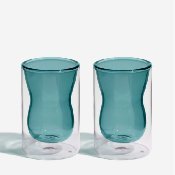 2 Pack Double Wall Curvy Cup