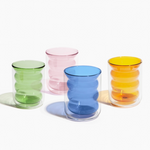 Double Wall Groovy Cup in Blue
