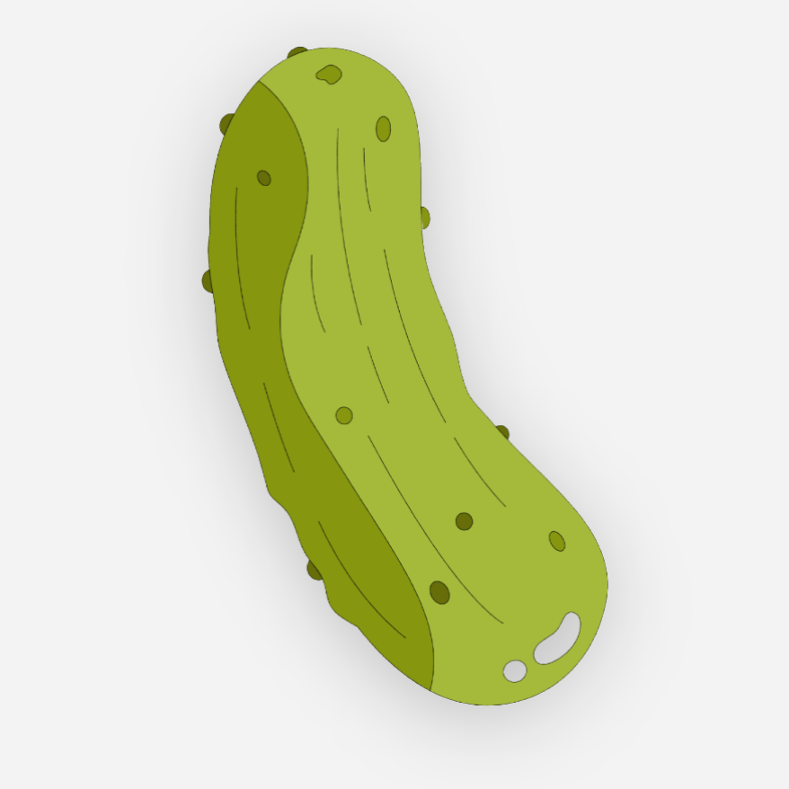 Pickle Acrylic Pin