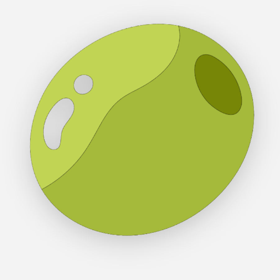 Olive Acrylic Pin