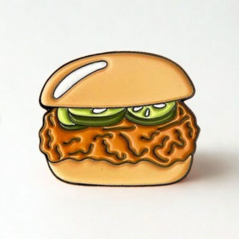 Chicken Sandwich Enamel Pin