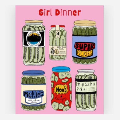 Girl Dinner Sticker