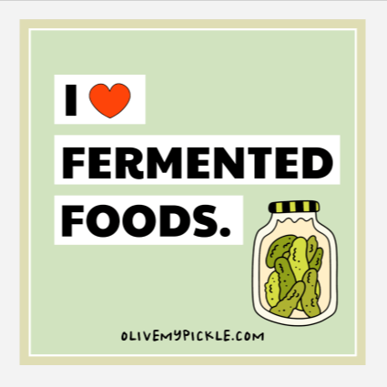 I Heart Fermented Foods Magnet