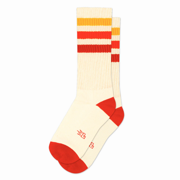 Retro Socks in Orange