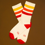 Retro Socks in Orange