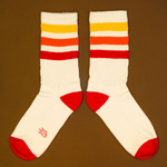 Retro Socks in Orange