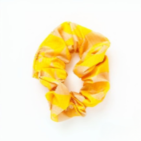 Yellow Olives Scrunchie