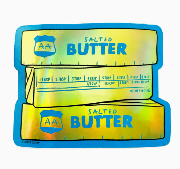 Holographic Butter Sticker
