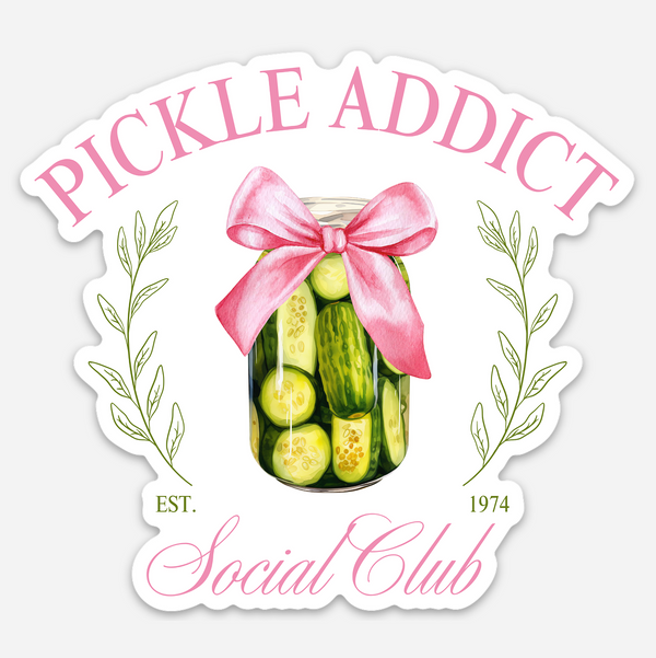 Pickle Addicted Sticker
