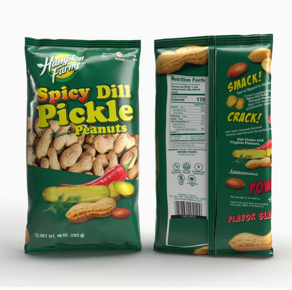 Spicy Dill Pickle Inshell Peanuts 10oz