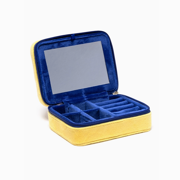 Butter Stick Velvet Jewelry Zip Case & Organizer