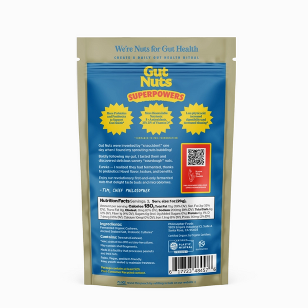 Gut Nuts - Sprouted & Fermented "Sourdough" Cashews