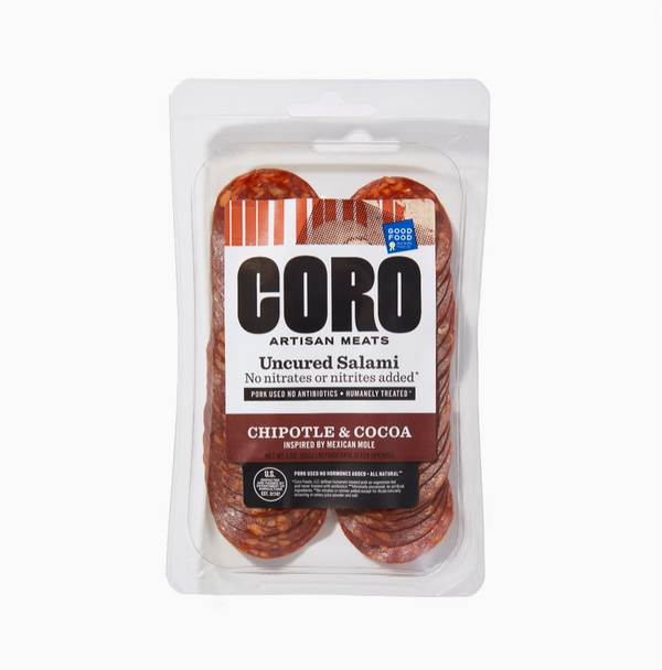 Sliced Pack Uncured Chipotle & Cocoa (Mole) Salami