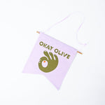 Okay Olive Pennant