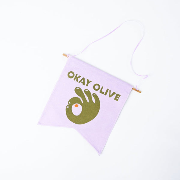 Okay Olive Pennant