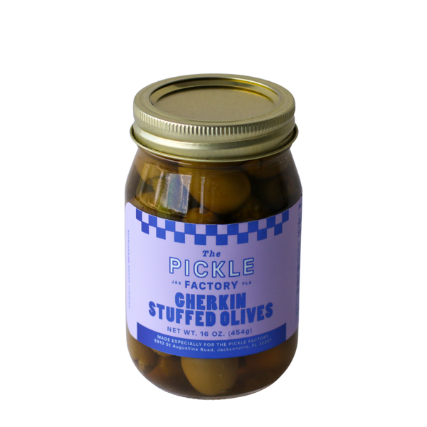 TPF Gherkin Stuffed Olives
