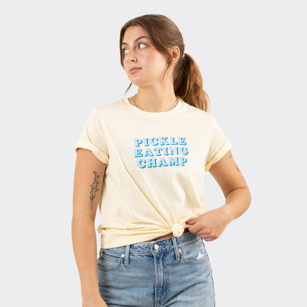 Pickle Eating Champion Tee