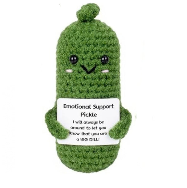 Emotional Support Crochet Pickle