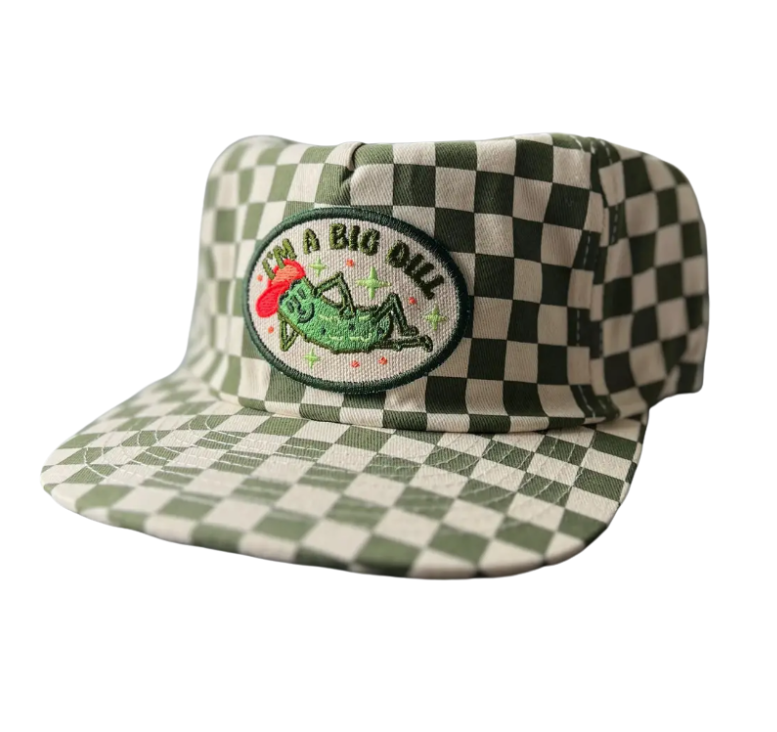 Big Dill Pickle Checkered Hat