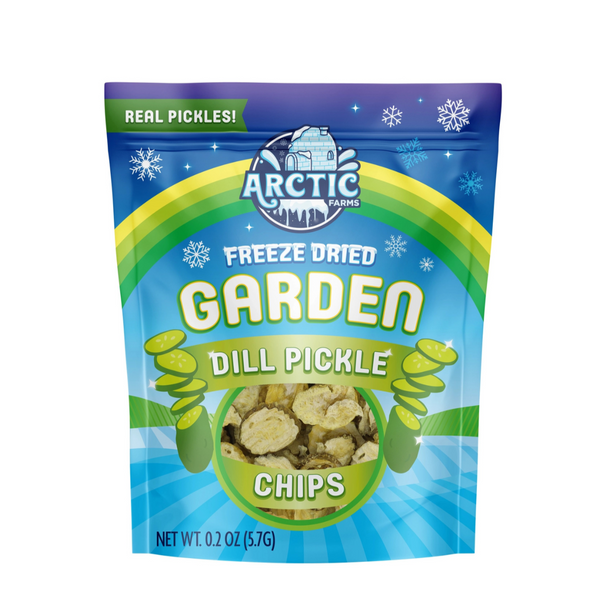 Freeze Dried Dill Pickle Chips (Less Salty)