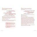 Two recipes printed on a white background