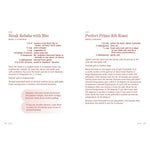 Two recipes printed on a white background
