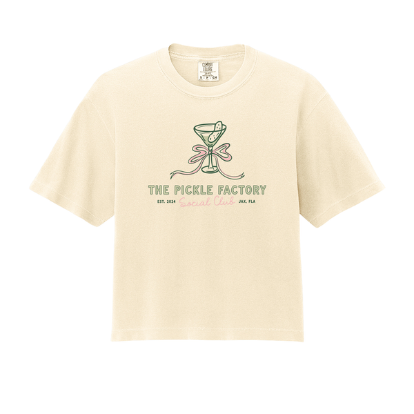 Coquette Pickle Factory Social Club Crop Top